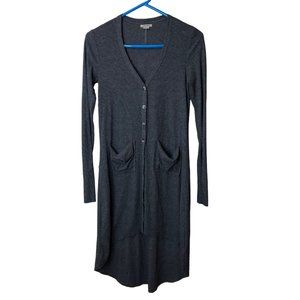 Anama Anthropologie Woman's Cardigan Sweater Size Small Buttons Pockets Hi Low